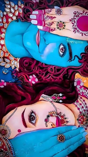 Radhe Krishna iPhone Wallpaper HD