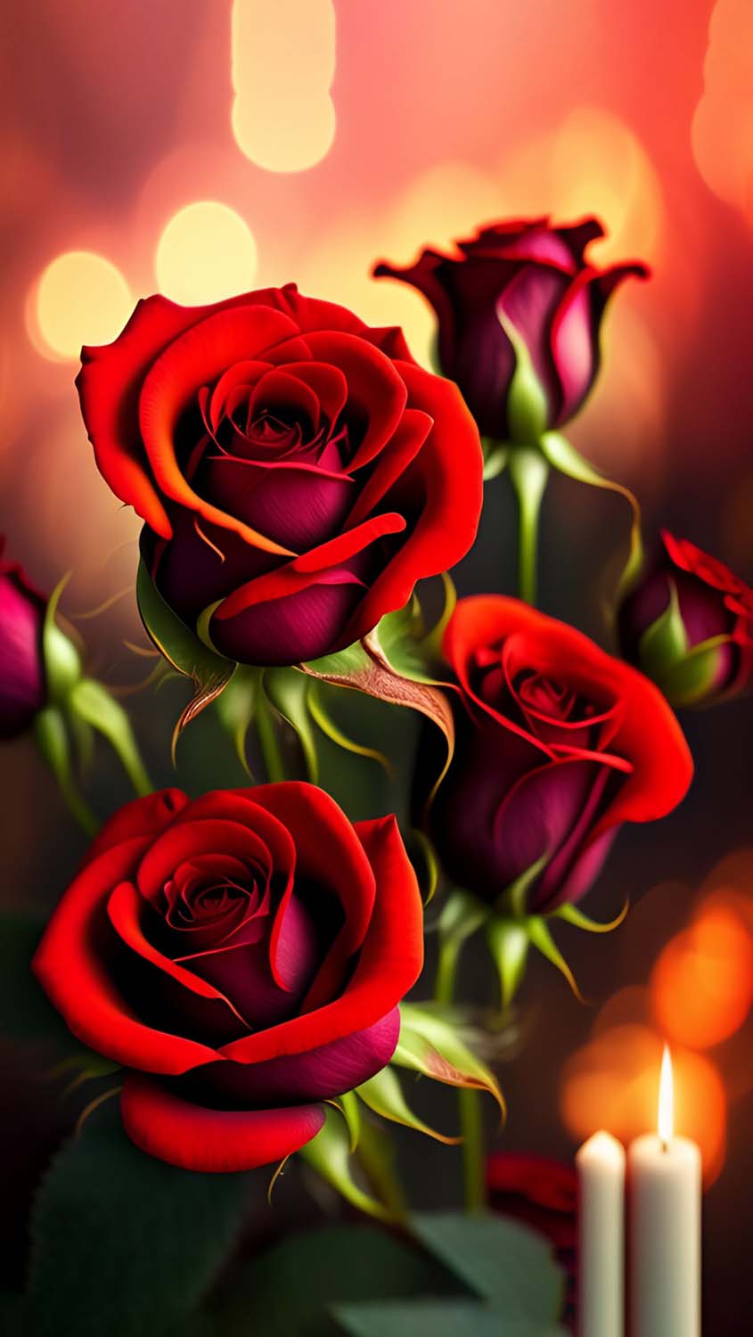 Red Roses iPhone Wallpaper HD