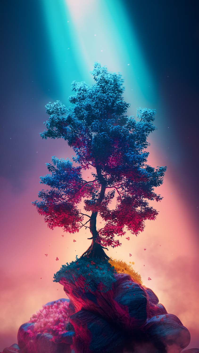 Rock Tree iPhone Wallpaper HD