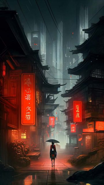 Samurai Alley iPhone Wallpaper HD