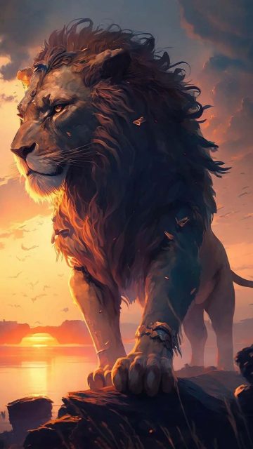 Simba King iPhone Wallpaper HD