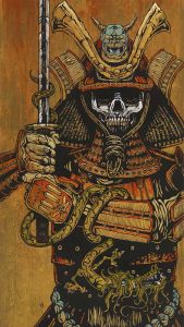 Skull Samurai iPhone Wallpaper HD