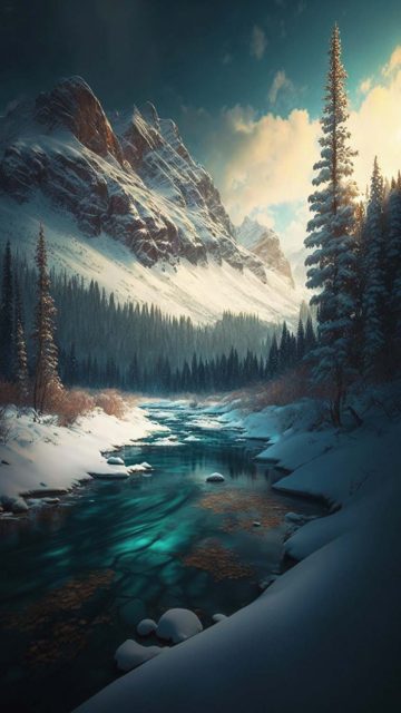 Snow Season iPhone Wallpaper HD