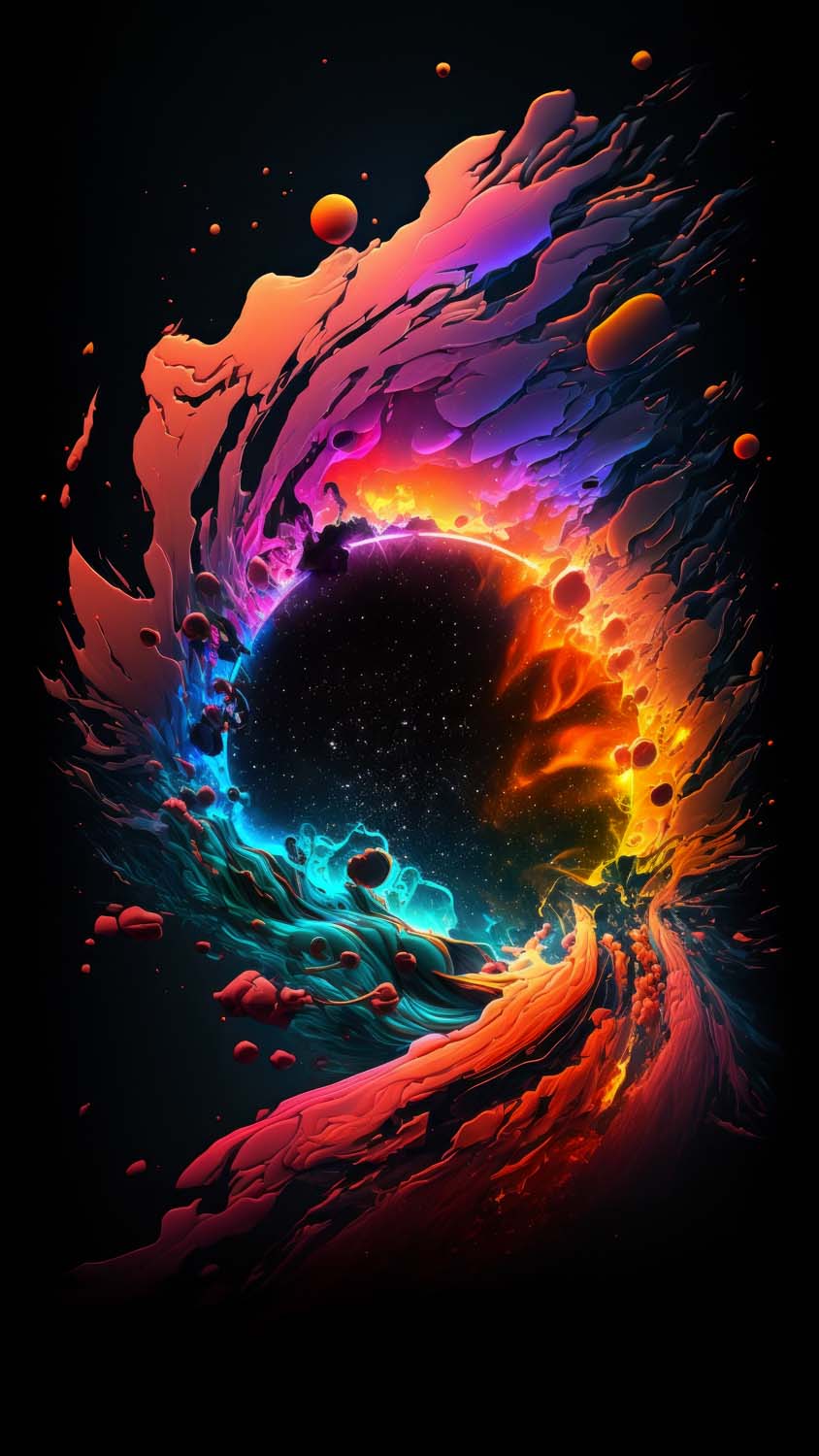 Space Cosmos Ai Art iPhone Wallpaper HD