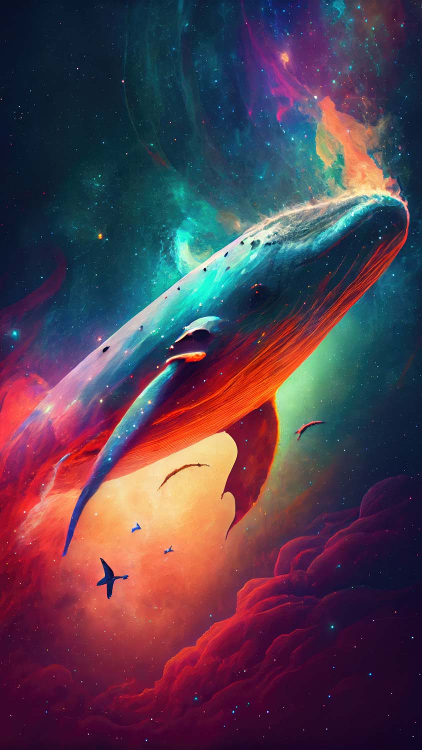 Space Whale iPhone Wallpaper HD