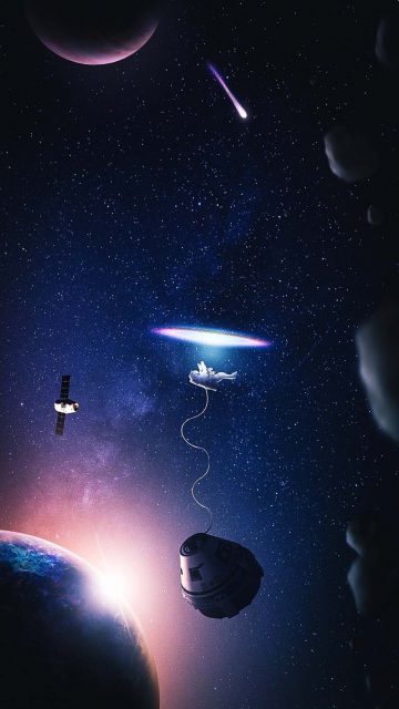 Space Wormhole iPhone Wallpaper HD