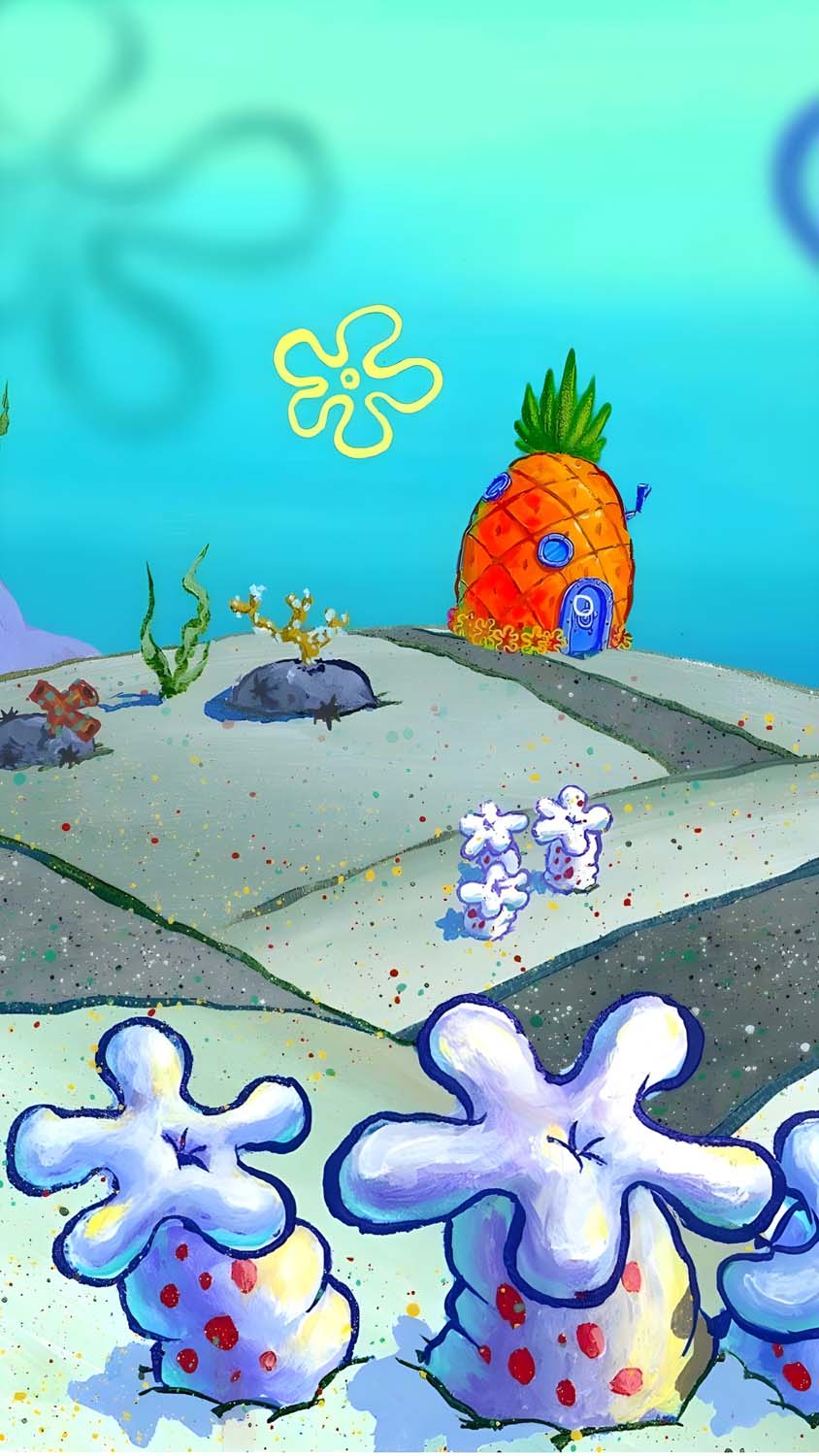 Spongebob House iPhone Wallpaper HD