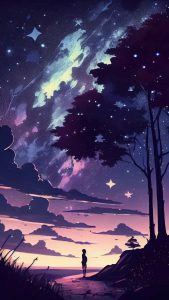 Starry Sky Ai Art iPhone Wallpaper HD