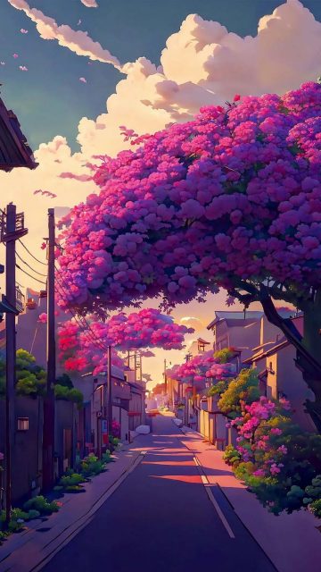 Street in Japan iPhone Wallpaper HD