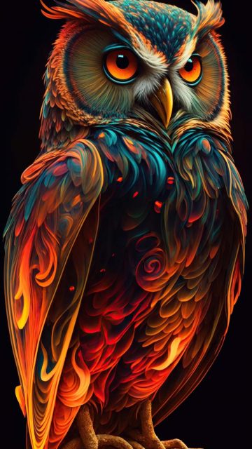 Super Owl iPhone Wallpaper HD