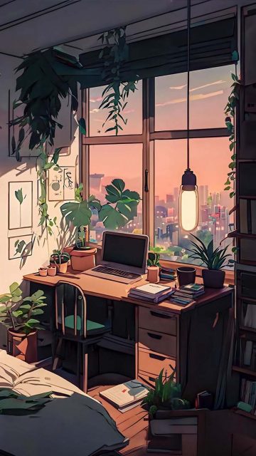 Work Desk iPhone Wallpaper HD