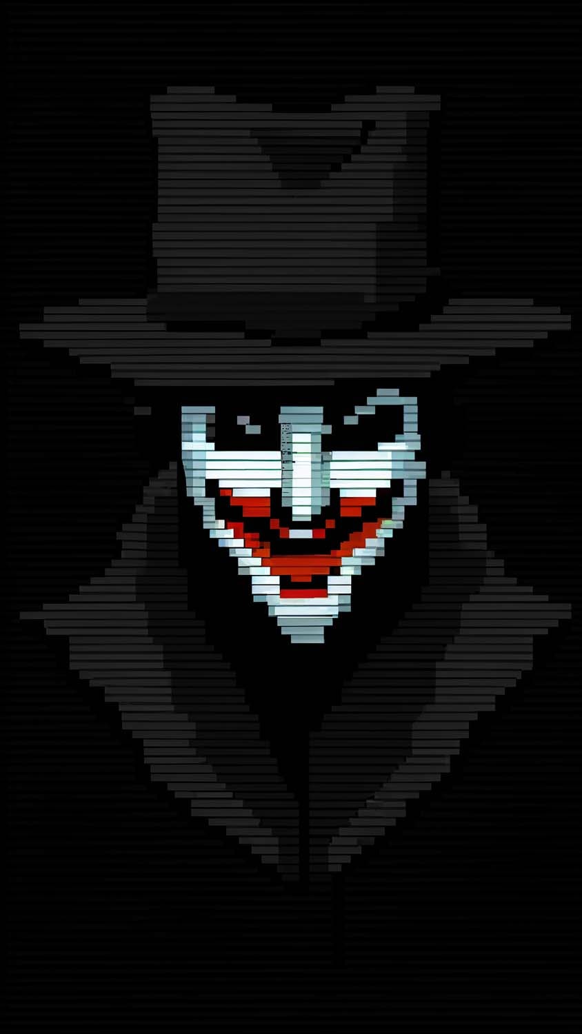 Anonymous Pixel iPhone Wallpaper HD