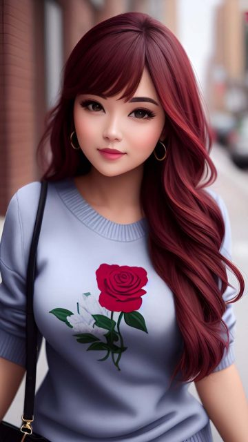 Asian Brunette Girl iPhone Wallpaper HD