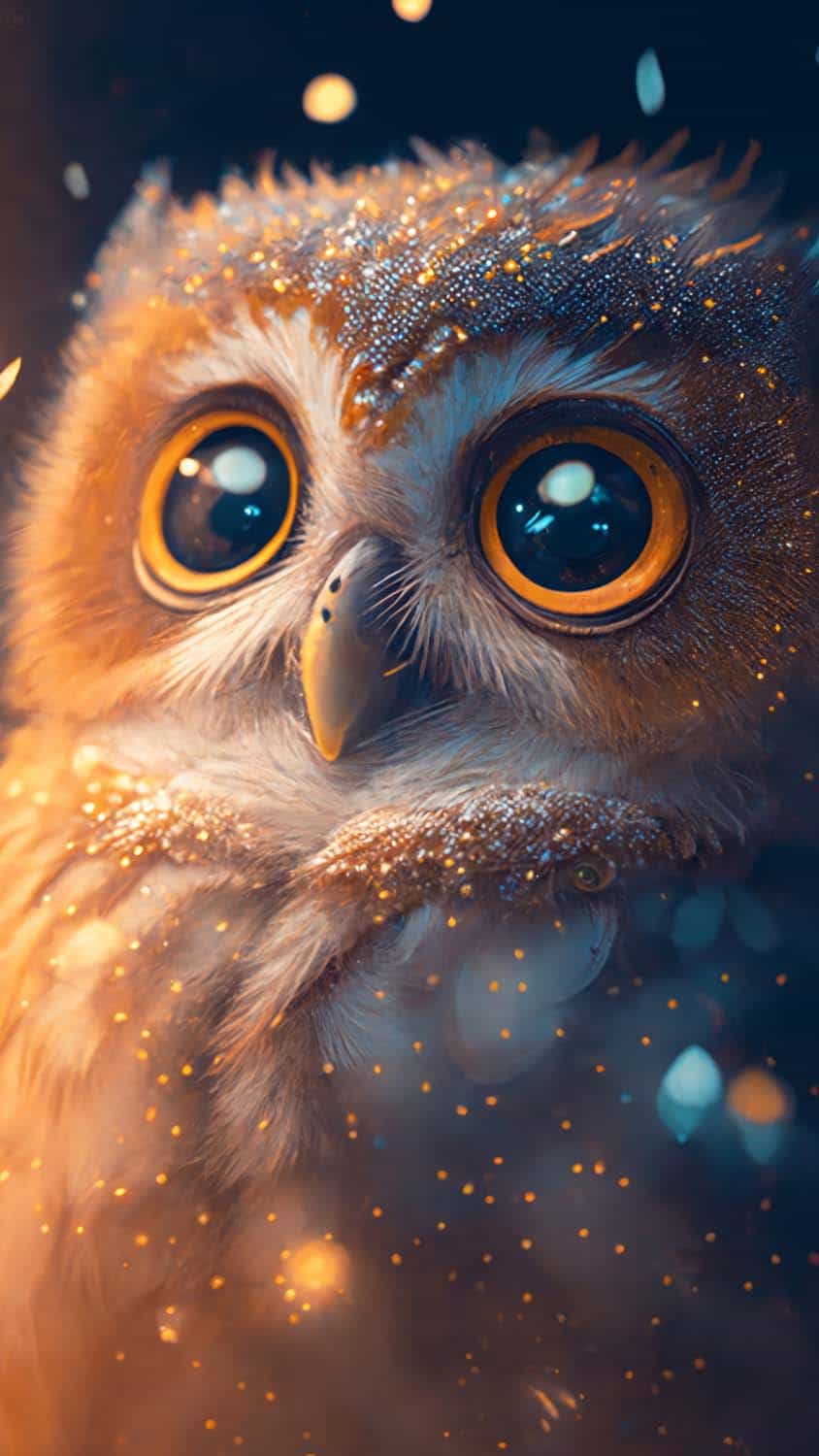 Baby Owl Cute iPhone Wallpaper HD