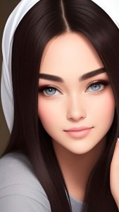 Beauty Brunette Portrait iPhone Wallpaper HD