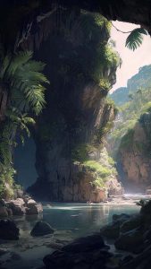 Caves of Water iPhone Wallpaper HD