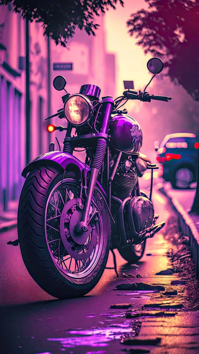 Classic Motorcycle Ai iPhone Wallpaper HD