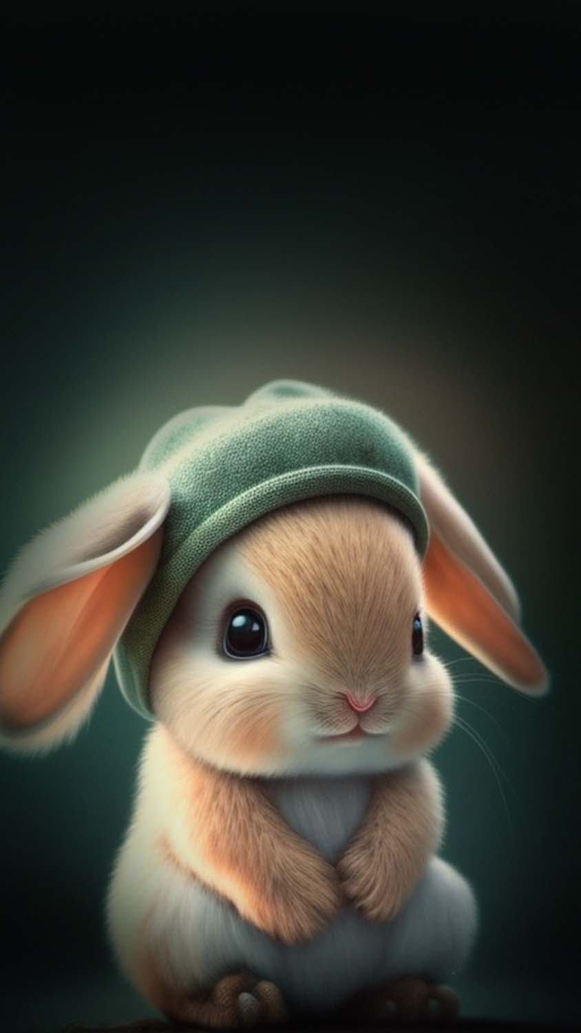 Cutie Bunny iPhone Wallpaper HD