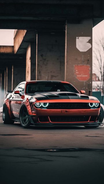 Dodge Challenger Hellcat iPhone Wallpaper HD