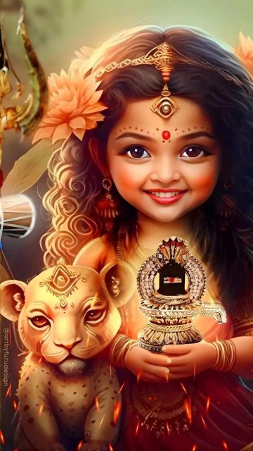 Durga Cute iPhone Wallpaper HD