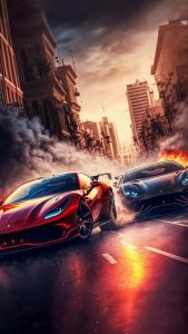 Ferrari vs Ferrari iPhone Wallpaper HD