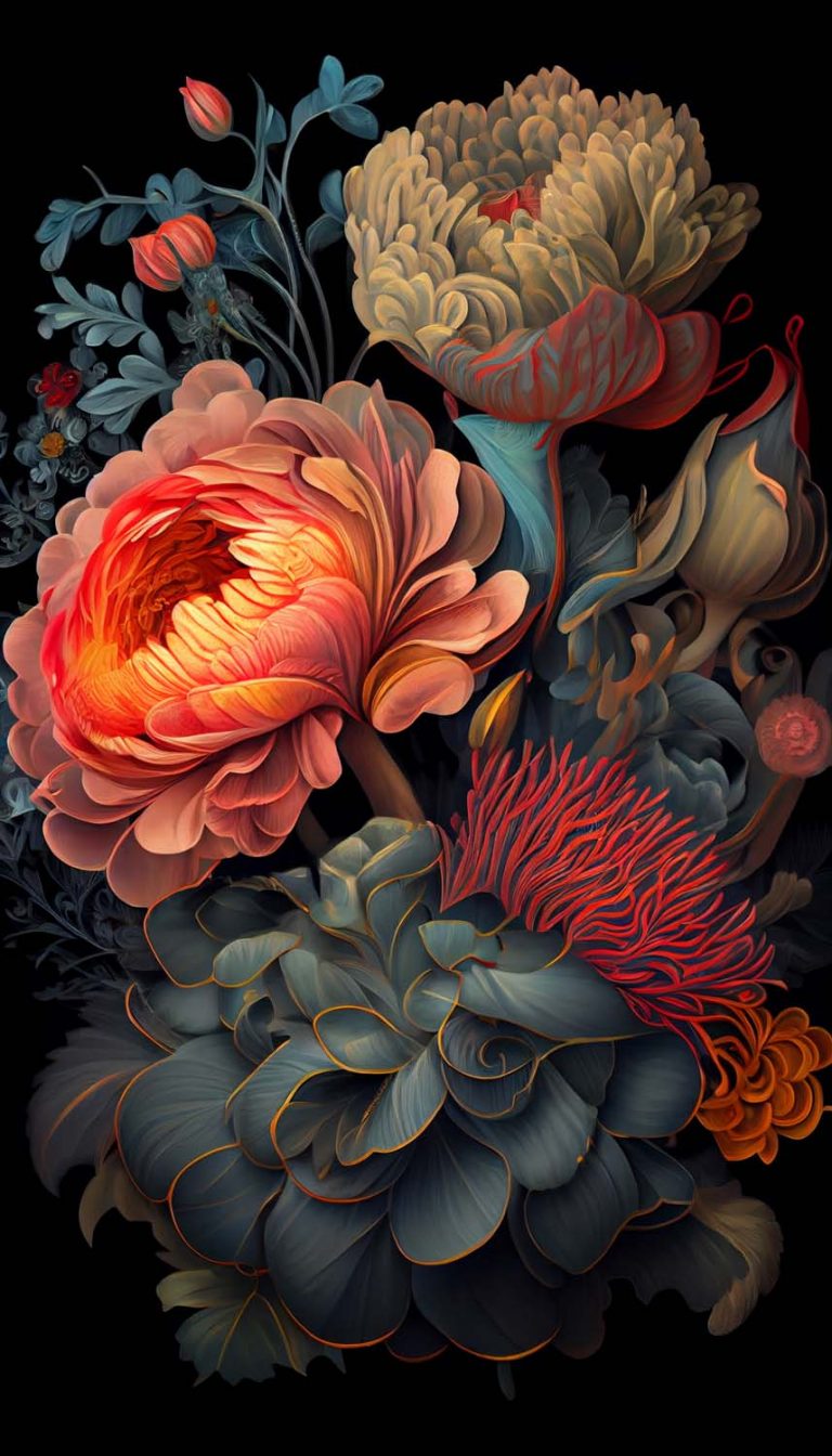 Flowers Art iPhone Wallpaper HD iPhone Wallpapers