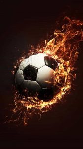 Football Fire iPhone Wallpaper HD