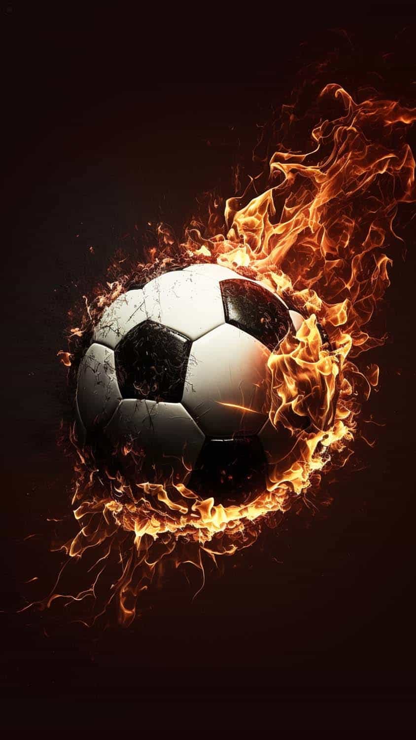 Football Fire iPhone Wallpaper HD