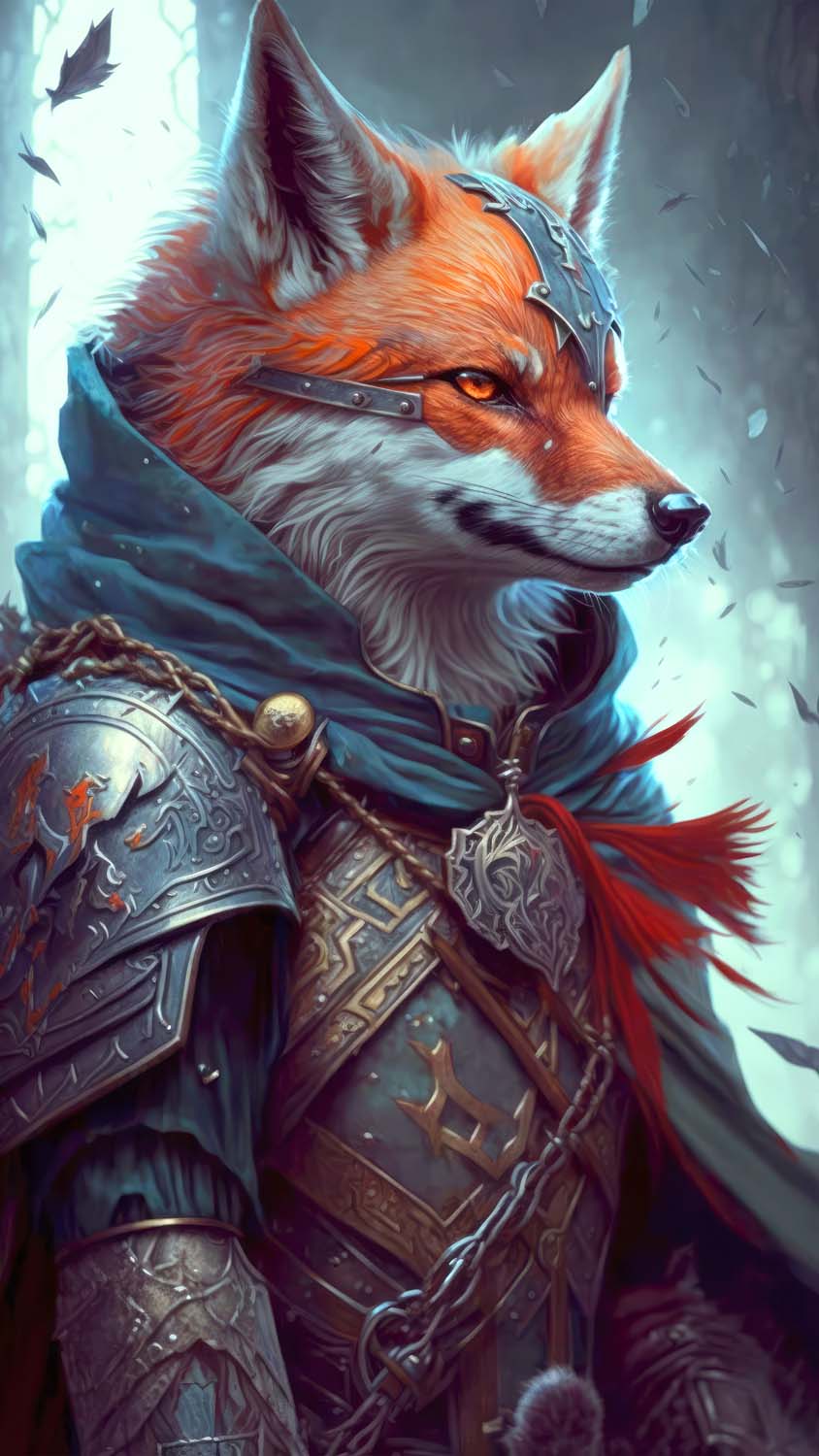 Fox Warrior iPhone Wallpaper HD