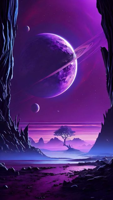 From Saturn Moon iPhone Wallpaper HD