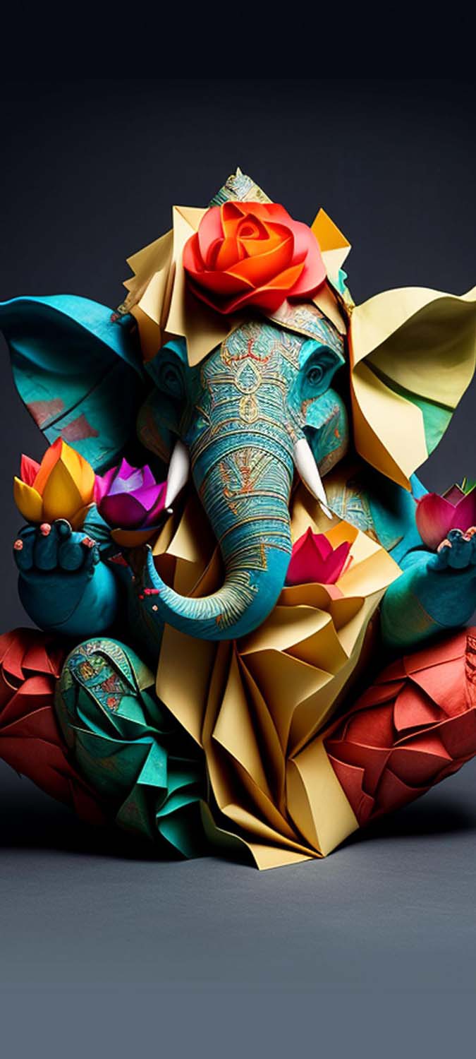 Ganesha Art iPhone Wallpaper HD