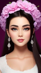 Girl with Flower Crown iPhone Wallpaper HD