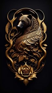 Golden Bear iPhone Wallpaper HD