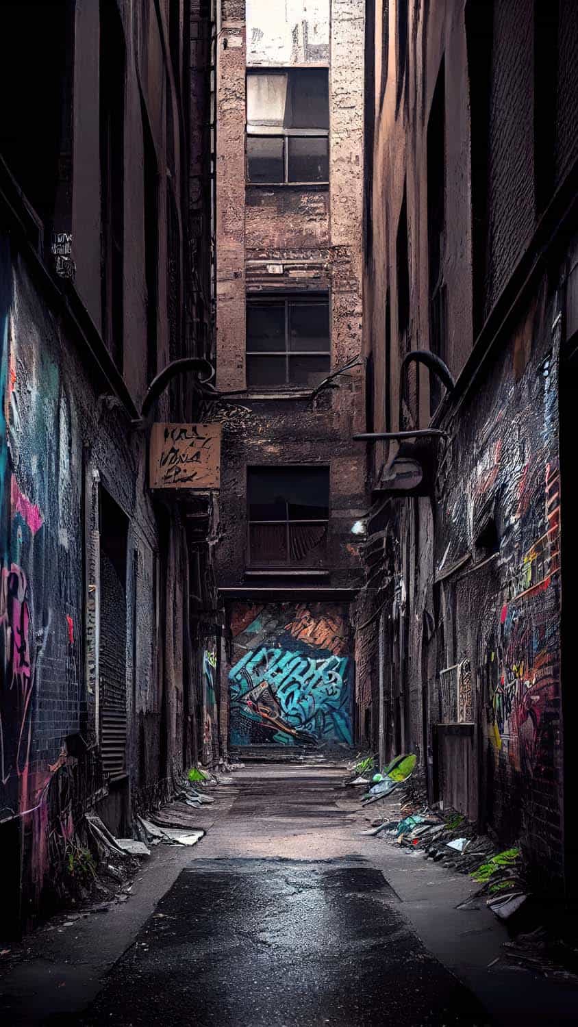 Graffiti Streets iPhone Wallpaper HD