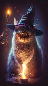 Halloween Cat iPhone Wallpaper HD