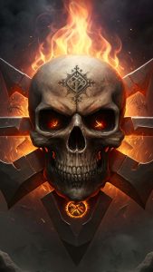 Hell Skull iPhone Wallpaper HD