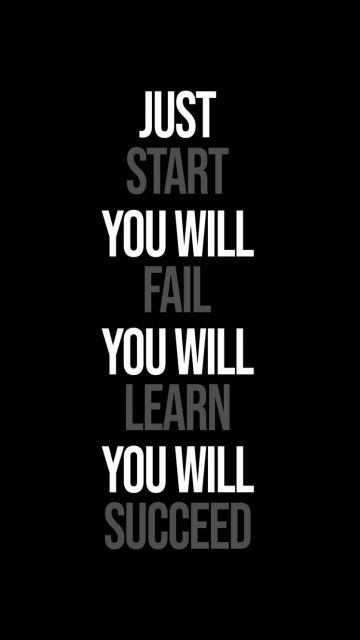 Just Start You Will Succeed iPhone Wallpaper HD