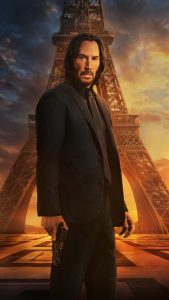 Keanu Reeves as John Wick in John wick chapter 4 iPhone Wallpaper HD