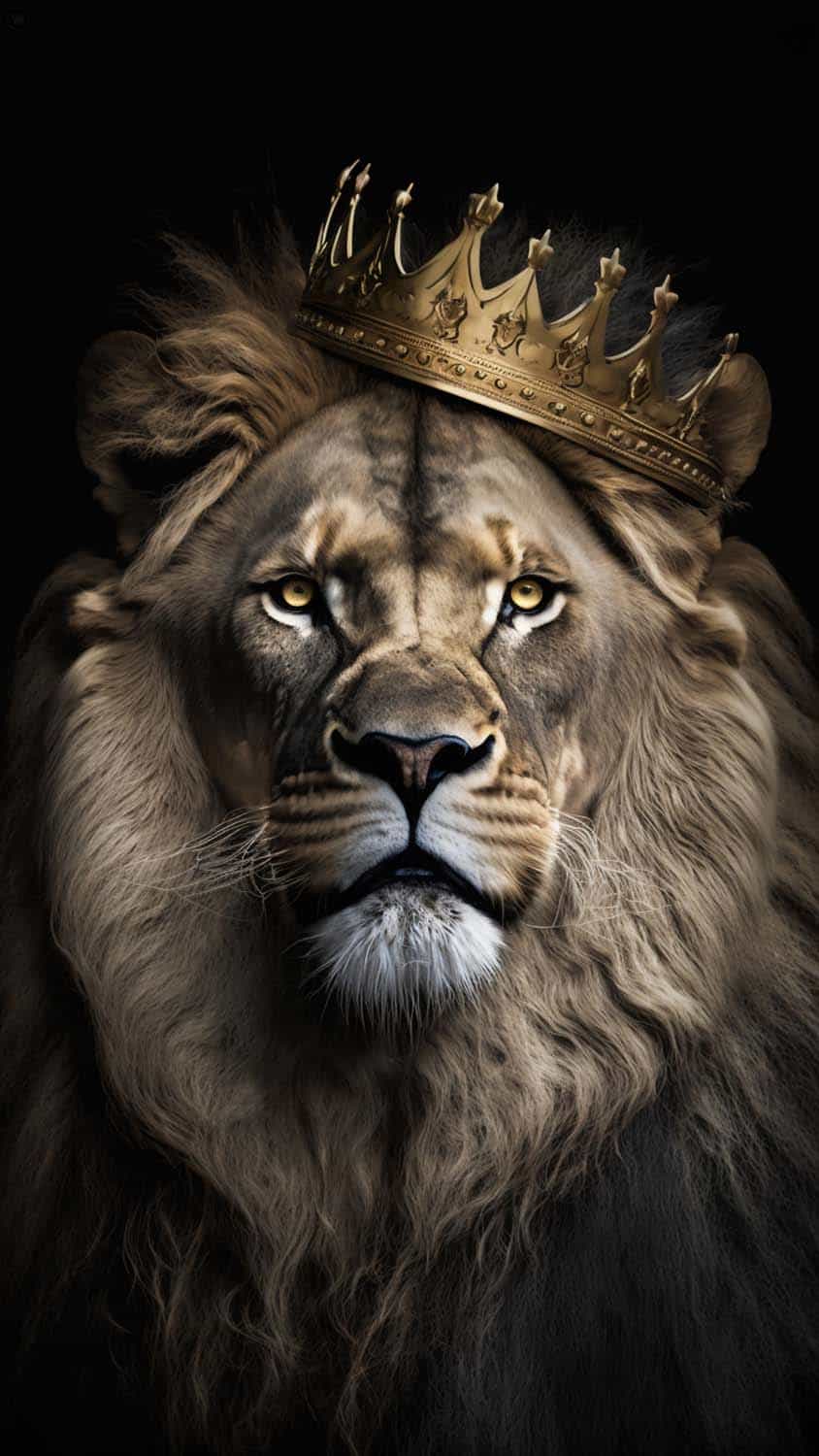 King Lion 4K iPhone Wallpaper HD