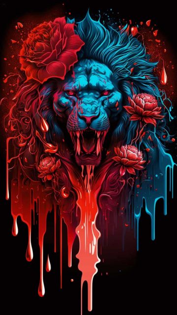 Lion Roar iPhone Wallpaper HD