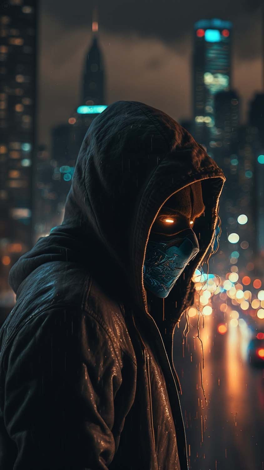 Mortal Combat Fighter in Hoodie iPhone Wallpaper HD