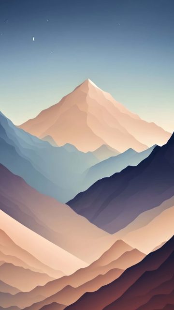 Mountains Minimal iPhone Wallpaper HD