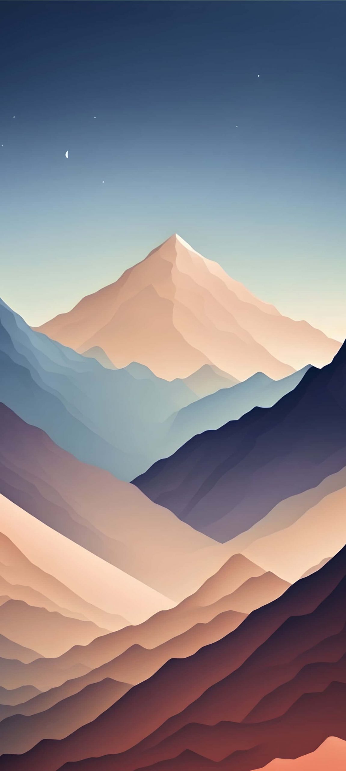 Mountains Minimal iPhone Wallpaper HD