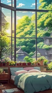 Natural Light Bedroom iPhone Wallpaper HD