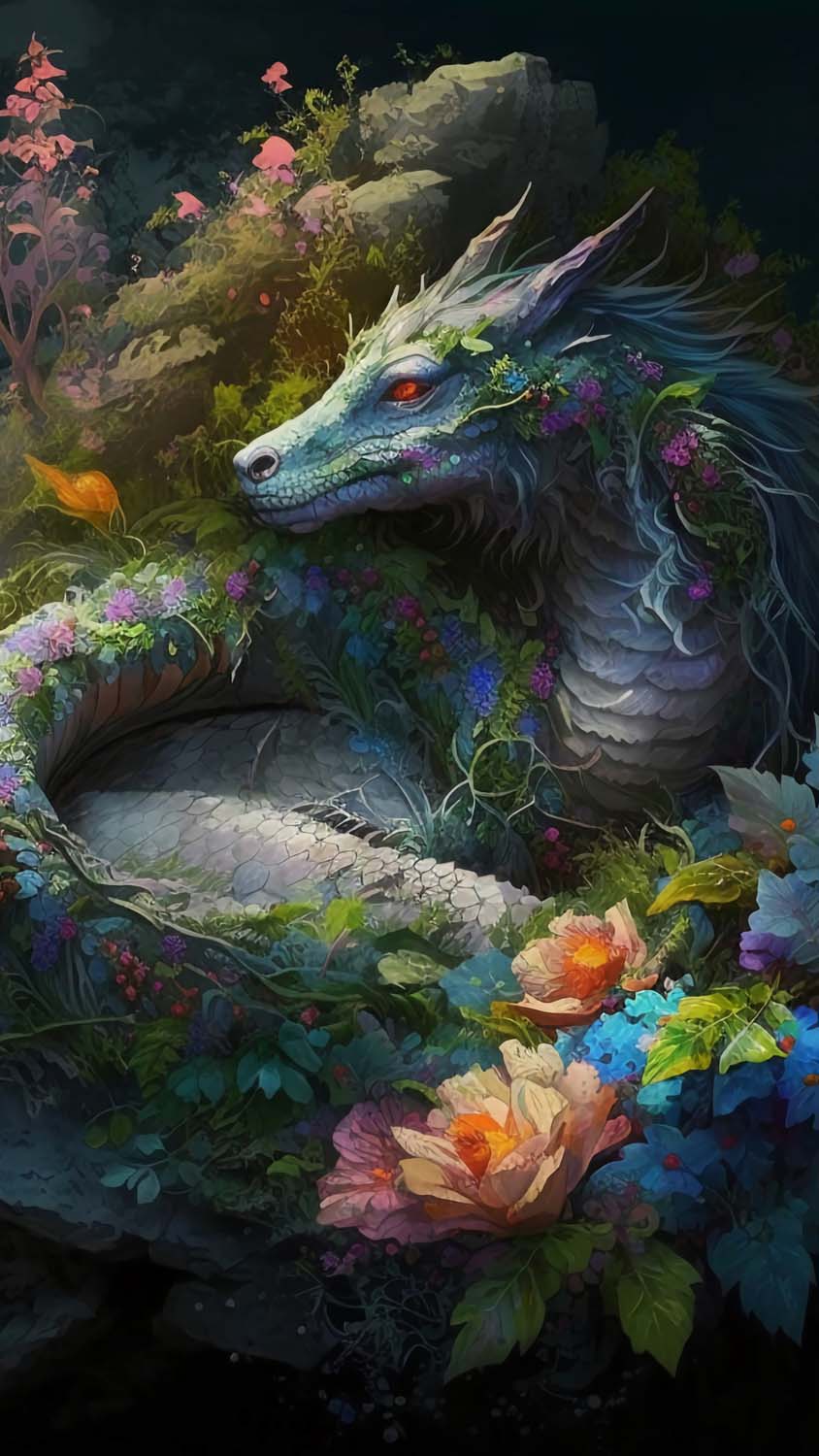 Nature Dragon iPhone Wallpaper HD