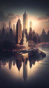 New York Ai Art iPhone Wallpaper HD