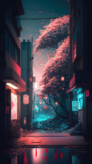 Night Streets iPhone Wallpaper HD