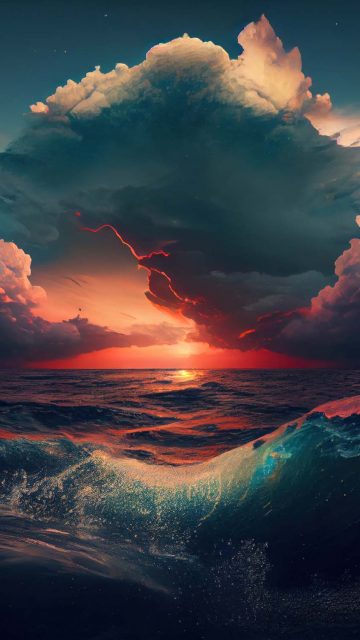 Ocean Horizon 4K iPhone Wallpaper HD