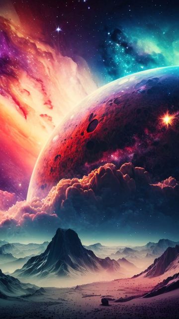 Planet Nebula iPhone Wallpaper HD