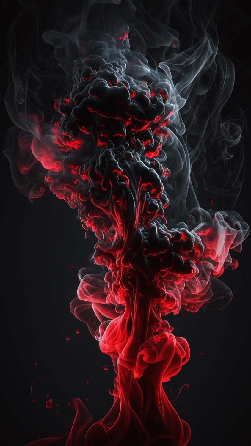 Red Smoke iPhone Wallpaper HD